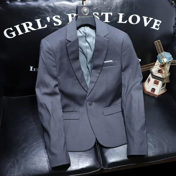 Fashion Men Blazers High Quality Slim Fit Solid Color Casual Business Mens Suit Jacket Formal Office Wedding Suit Tops - Image 5