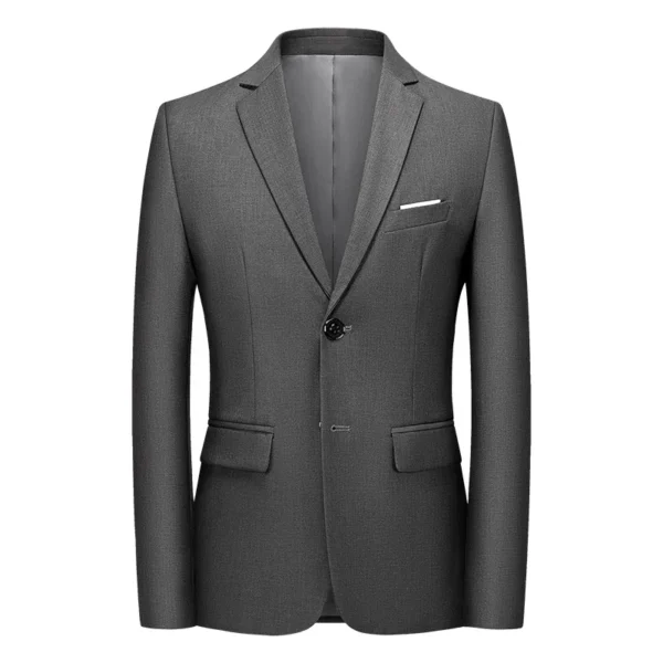 Mens Blazer Formal Business Slim Wholesale Boutique Fashion Solid Color Groom Wedding Dress Male Suit Jacket Coat Tuxedo - Image 2