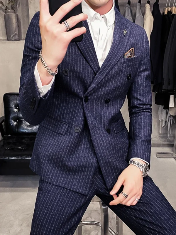 25 Colors 1 Pcs Blazer No Pants S-7XL New Wedding Dress Formal Business Slim Mens Suit Jacket Plaid Striped Solid Color - Image 4