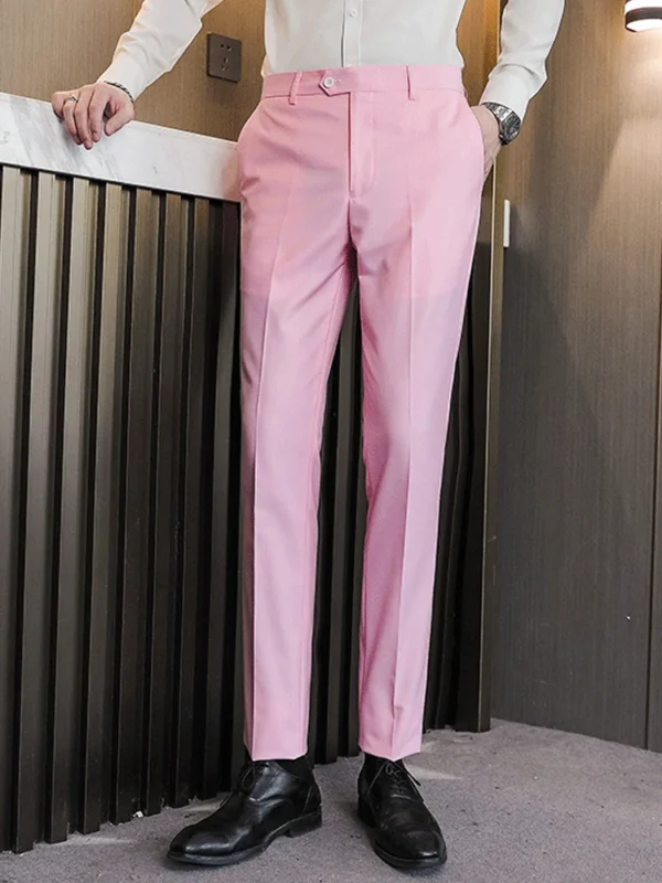S-6XL Blazer Pants Men's Double-breasted Suit Jacket and Trousers Men's Casual Business Suits Groom's Wedding Dress Party Tuxedo - Image 6