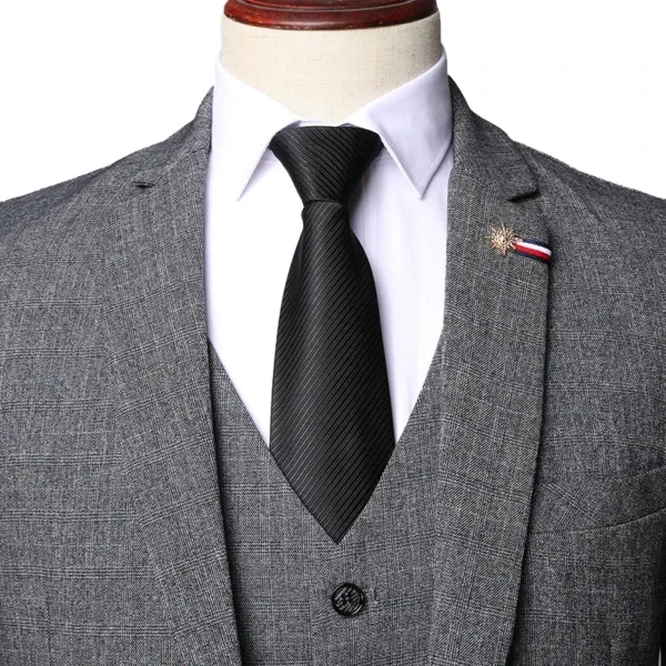 S-6XL Jacket Vest Pants Casual Plaid Retro Business Men's Suit 3Pcs or 2Pcs Set Groom Wedding Dress Blazer Waistcoat Trousers - Image 6
