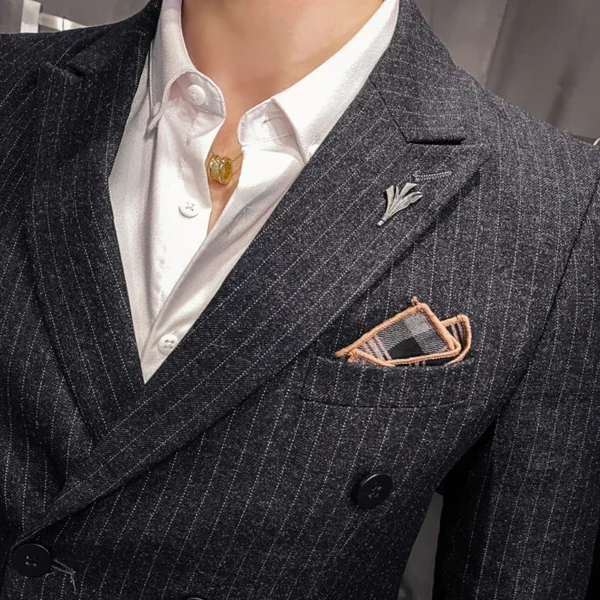 25 Colors 1 Pcs Blazer No Pants S-7XL New Wedding Dress Formal Business Slim Mens Suit Jacket Plaid Striped Solid Color - Image 6