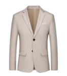 Mens Blazer Formal Business Slim Wholesale Boutique Fashion Solid Color Groom Wedding Dress Male Suit Jacket Coat Tuxedo