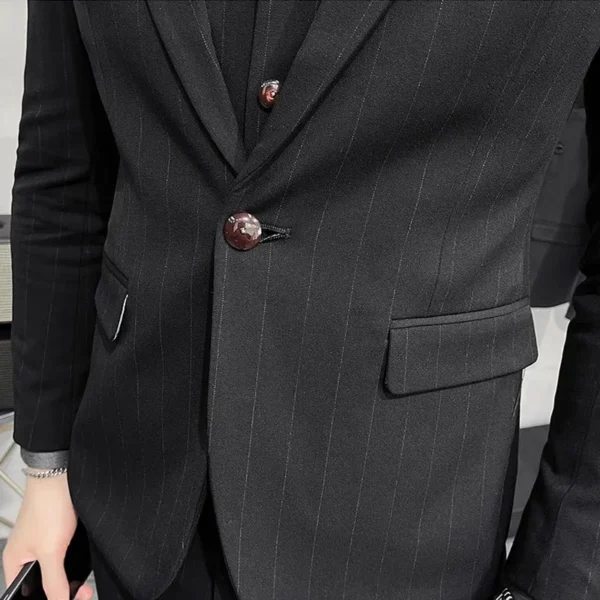 S-7XL Blazer Vest Pants High-end Brand Plaid Retro Business Suit Groom Wedding Party Slim Suit Fashion British Style Performance - Image 6